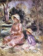 Madame Renoir and her Son Pierre, Pierre Renoir